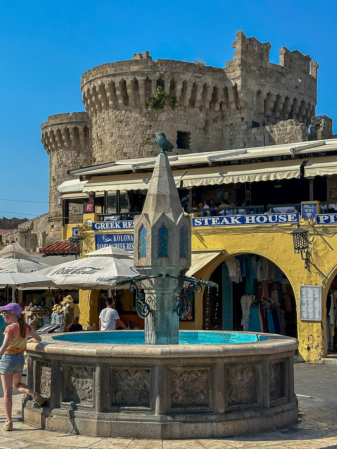 Old Town Rhodes, Greece: The Best Things To Do and See 27 Medieval fountain in Hippocrates Square Old Town Rhodes Greece
