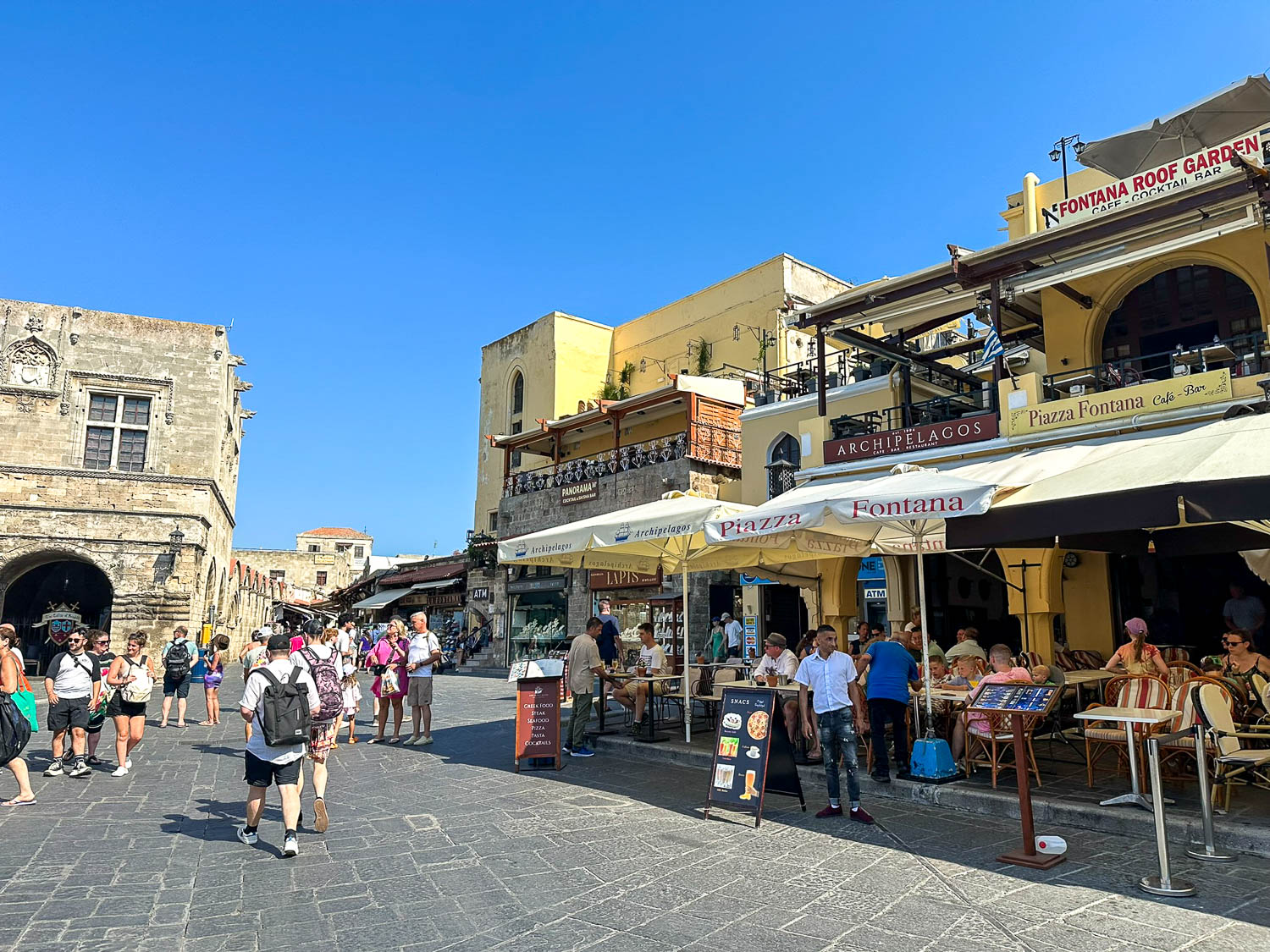 Old Town Rhodes, Greece: The Best Things To Do and See 26 Restaurants and cafes in Hippocrates Square Old Town Rhodes Greece