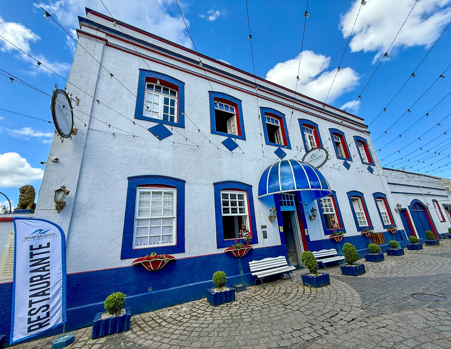 Nhundiaquara Hotel, the oldest historic building in Morretes, Paraná, Brazil.