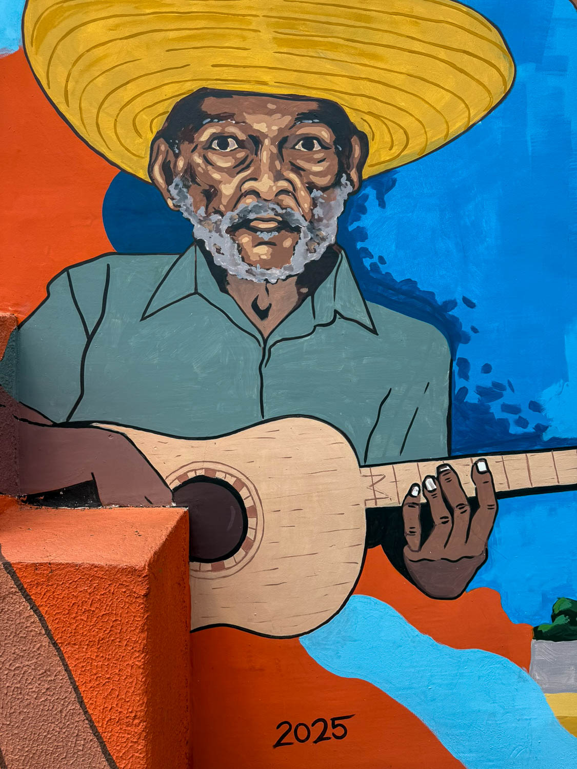 Passenger art aboard the Serra Verde Express scenic train in Paraná Brazil