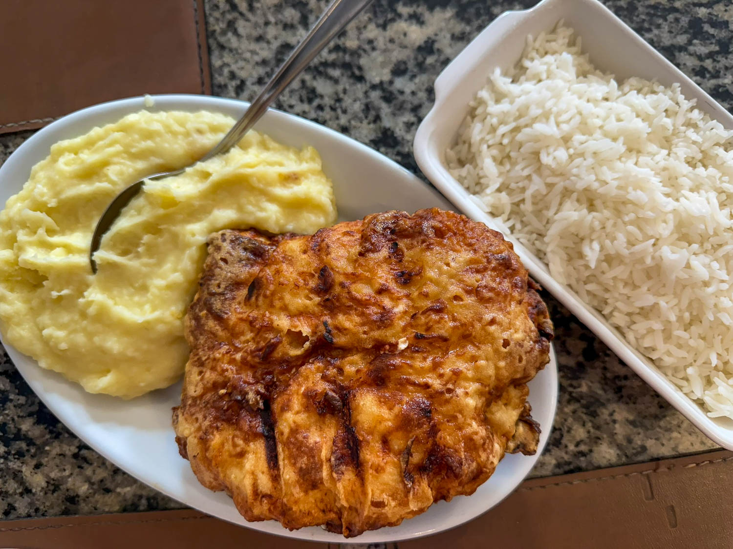 Traditional meal served at a restaurant in Paraty, Brazil