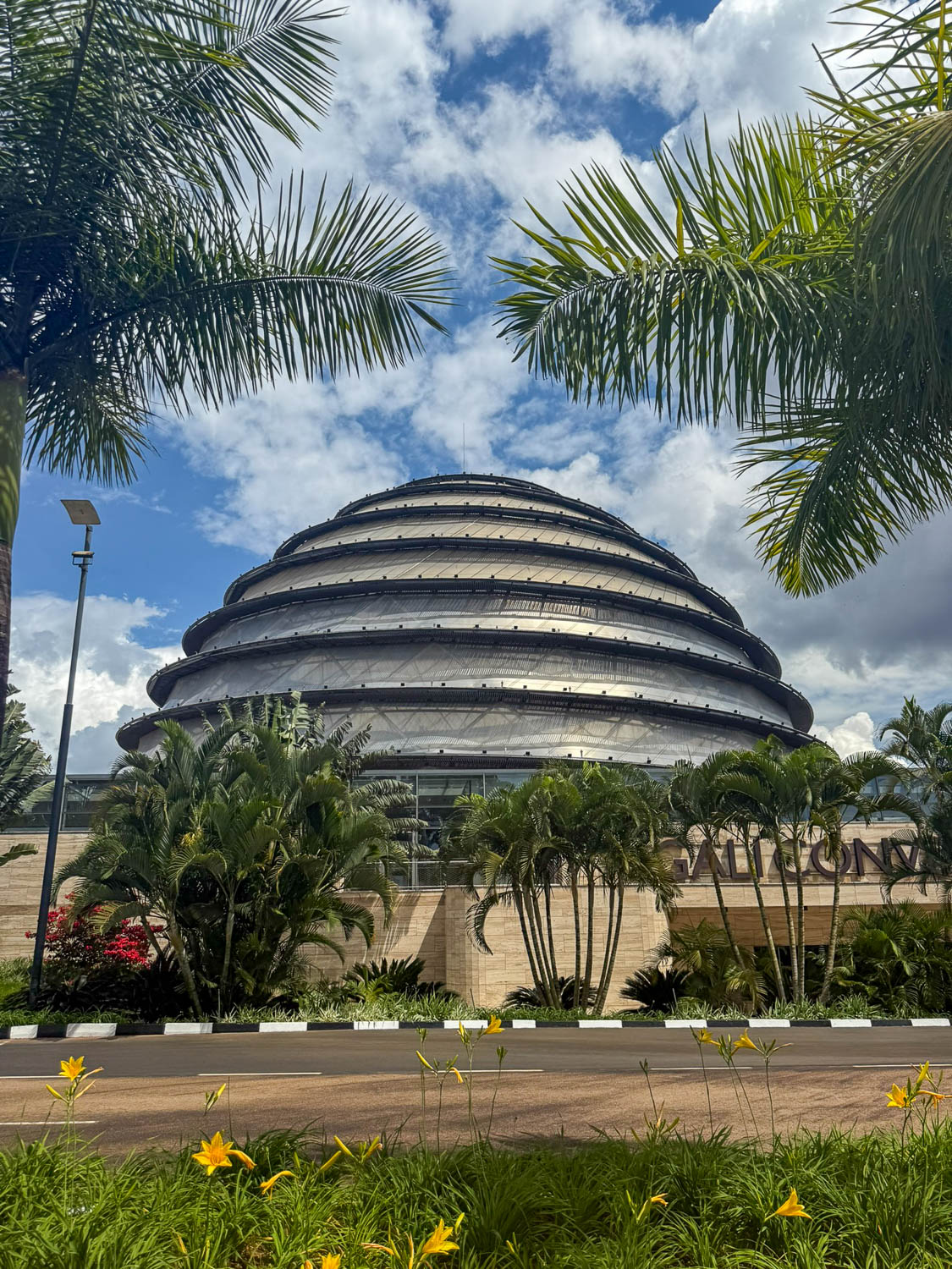 Dome-shaped Kigali Convention Center inspired by traditional Rwandan design