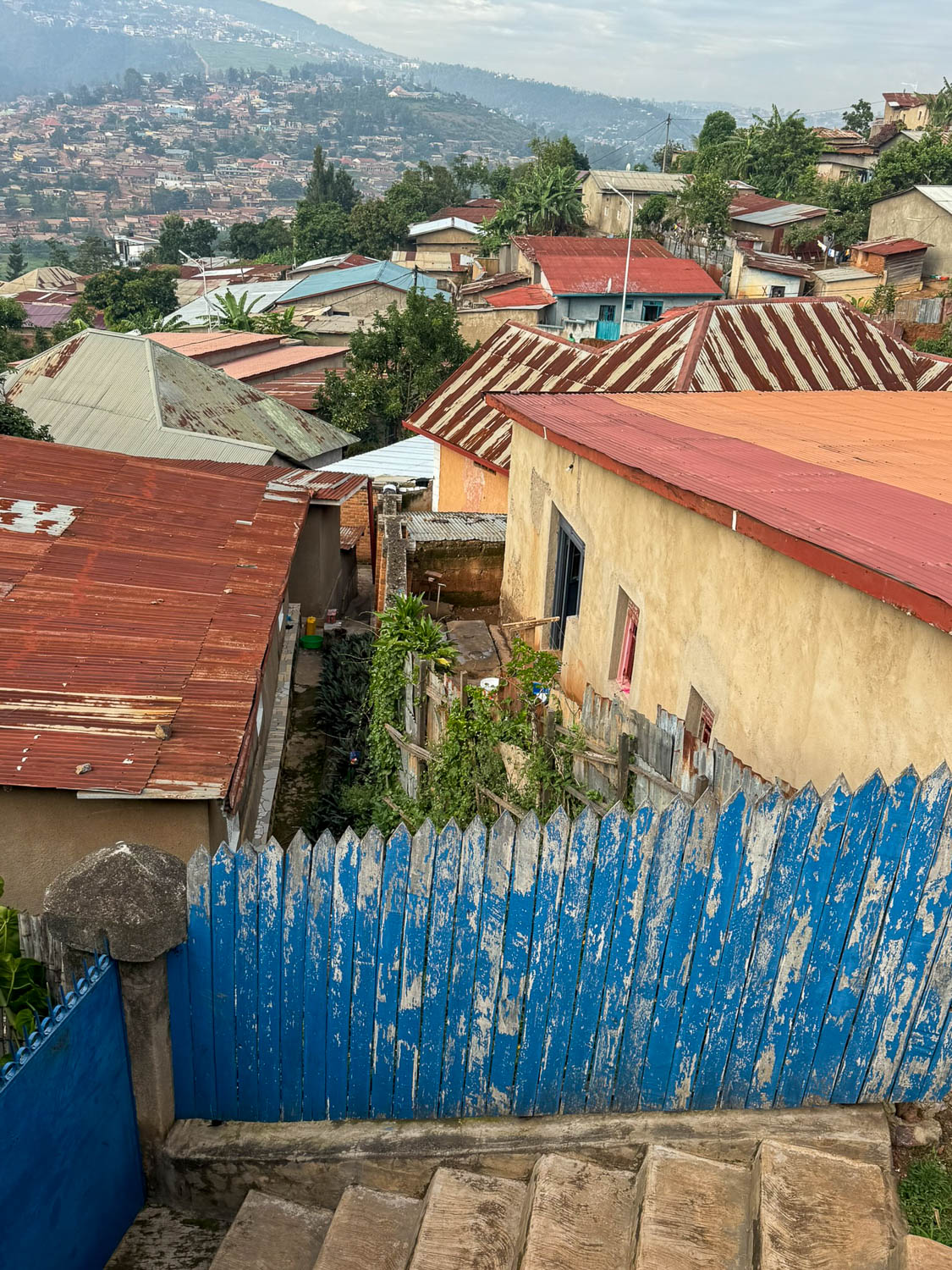 Colorful neighborhoods in Kigali Rwanda with vibrant streets and local daily life