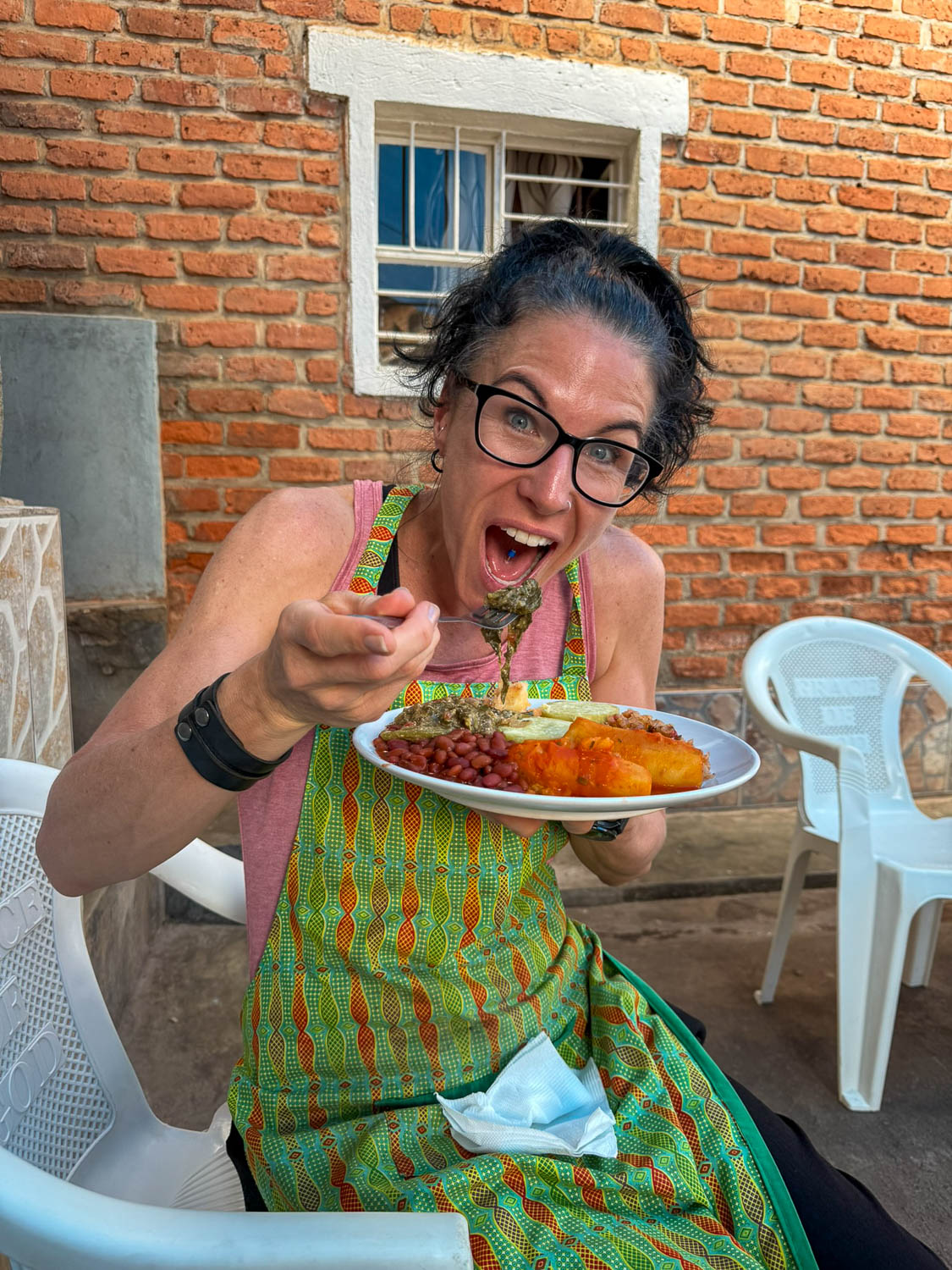 Traditional Rwandan dish prepared during a cooking class at Nyamirambo Women’s Center Kigali
