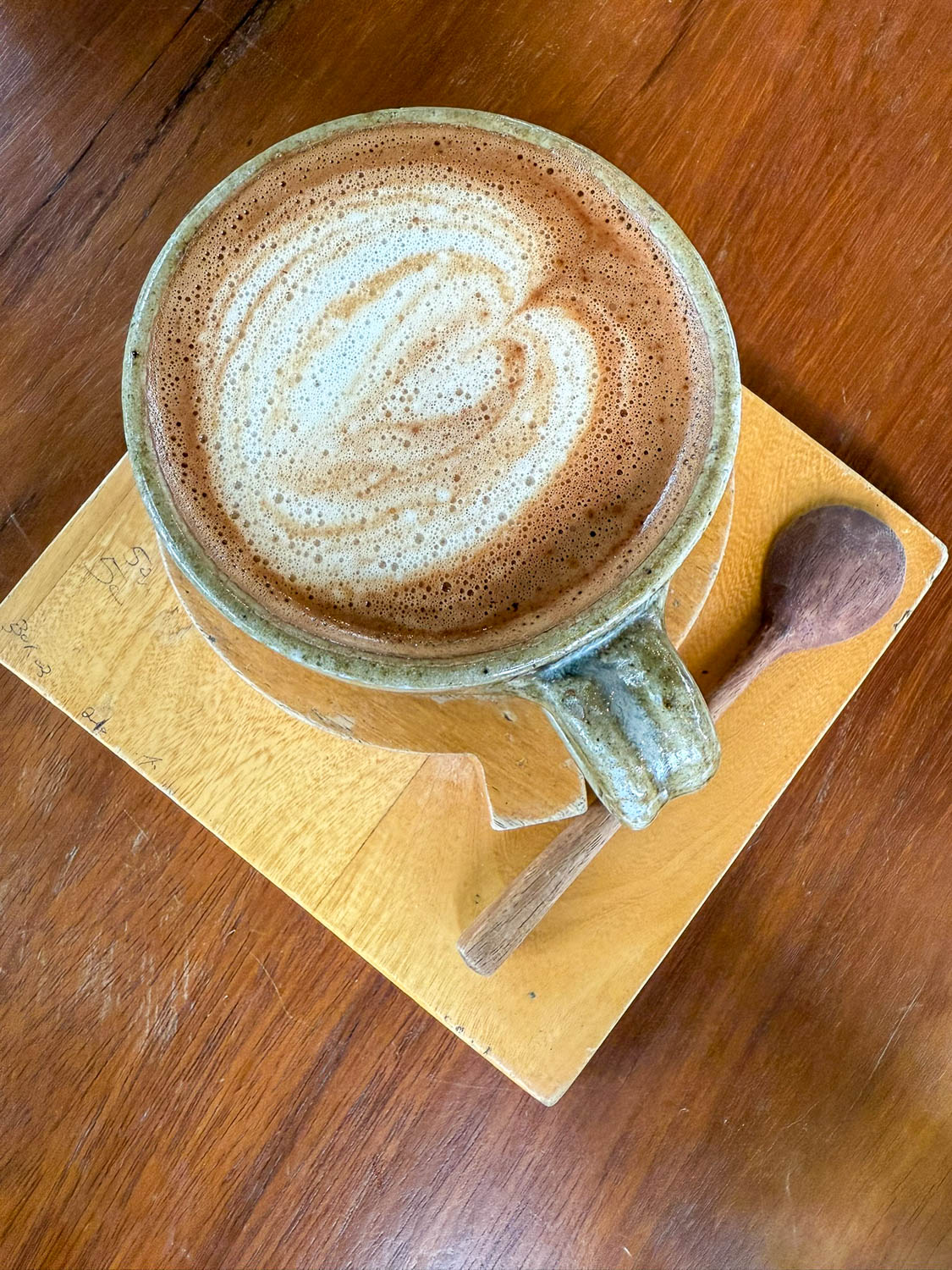 Freshly brewed Rwandan coffee at Question Coffee café in Kigali