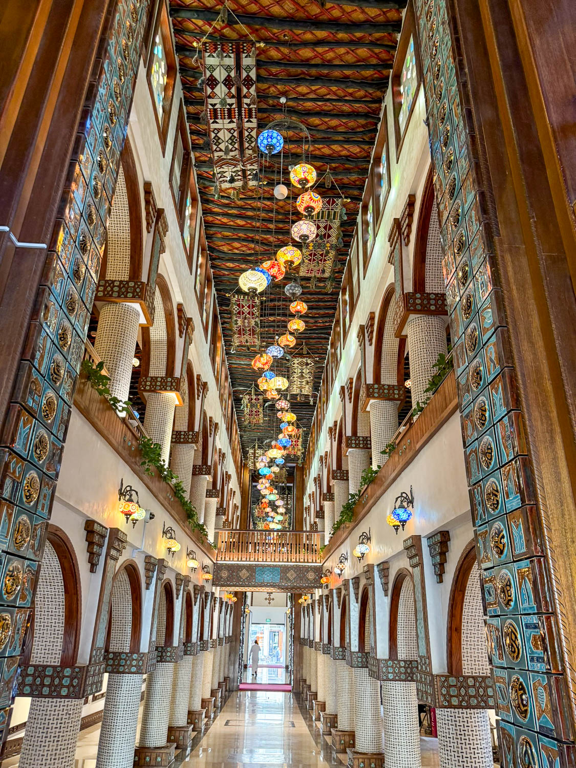 Traditional architecture of Souq Waqif Art Center Doha Qatar with historic design elements