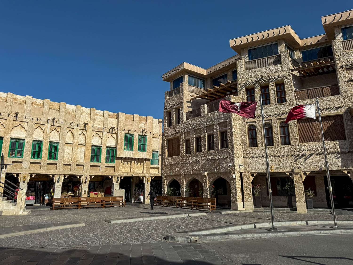 souq waqif early morning quiet before opening doha