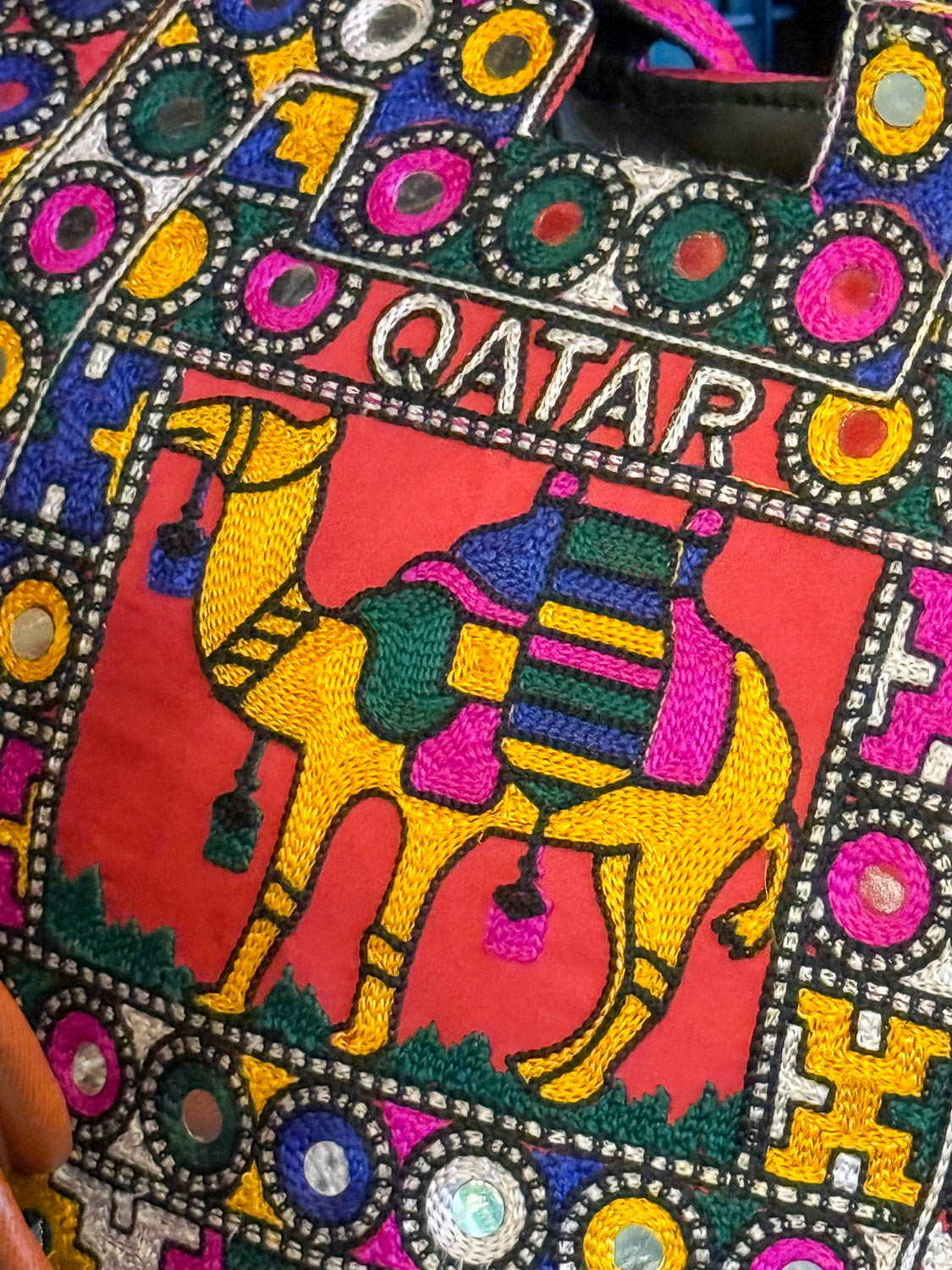 Colorful scenes from Souq Waqif festivals in Doha Qatar with decorations crowds and cultural displays