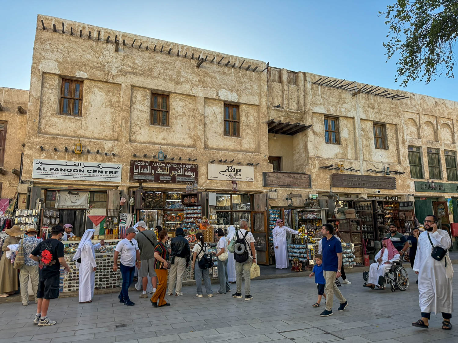 Lively crowds at Souq Waqif festivals in Doha Qatar showcasing cultural events and vibrant marketplace atmosphere