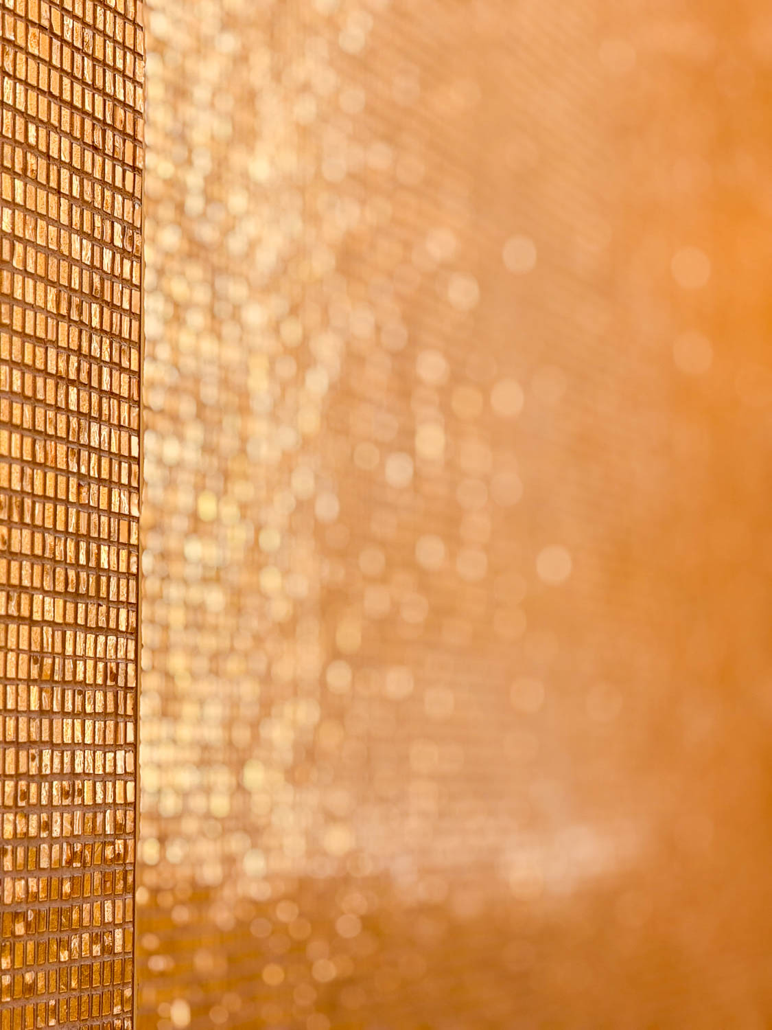 Golden mosaic walls of the Gold Mosque at Katara Cultural Village