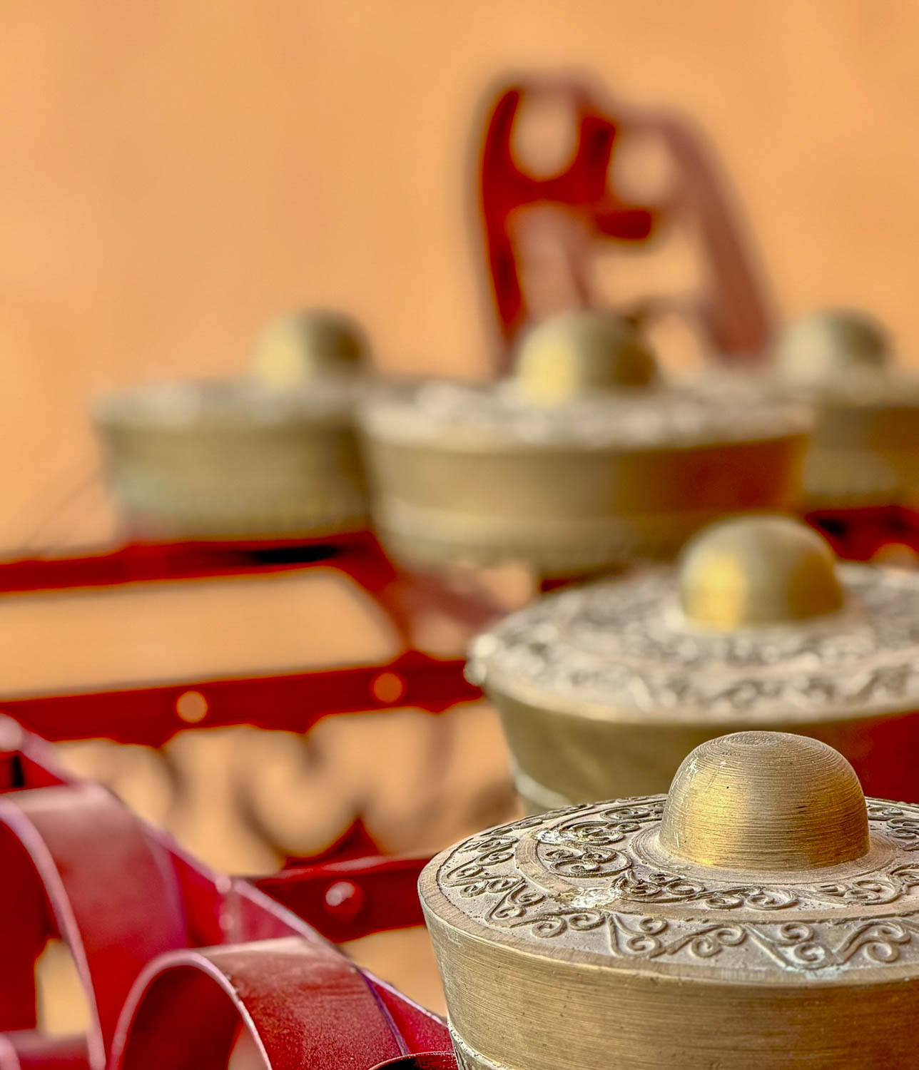 Kulintang artwork by Frederick Epistola at Katara Cultural Village in Doha