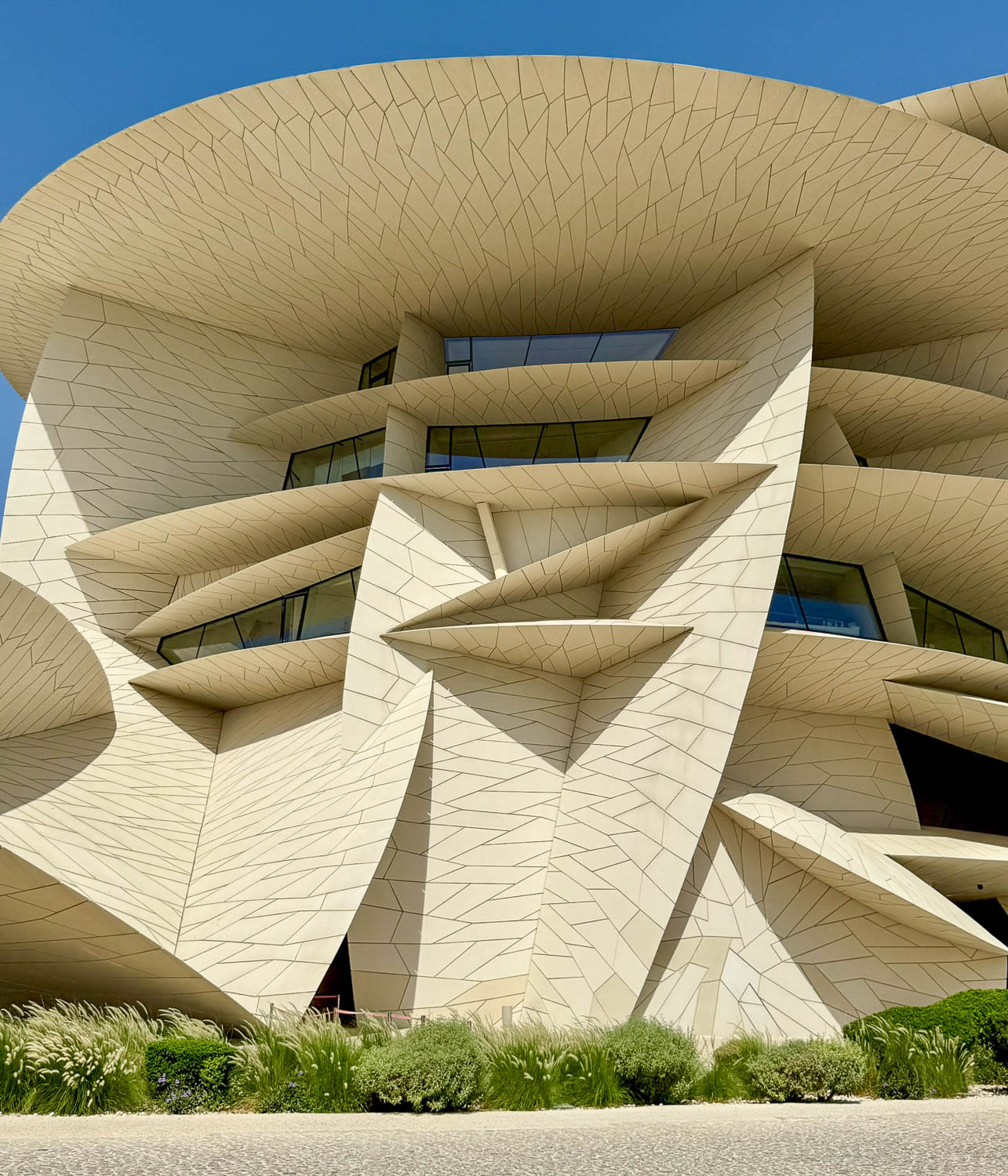 Explore National Qatar Museums: Best Things To Do 33 Desert rose inspired architecture of the National Museum of Qatar in Doha