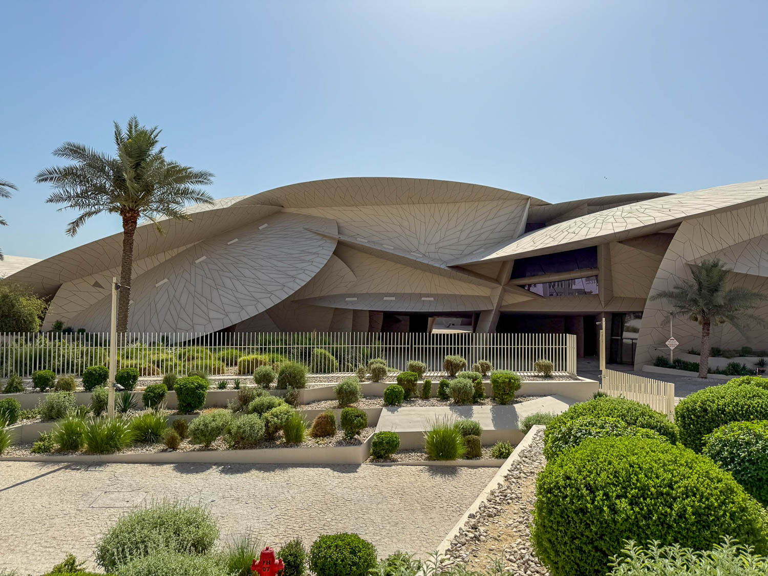 Explore National Qatar Museums: Best Things To Do 14 Exterior architecture of the National Museum of Qatar in Doha