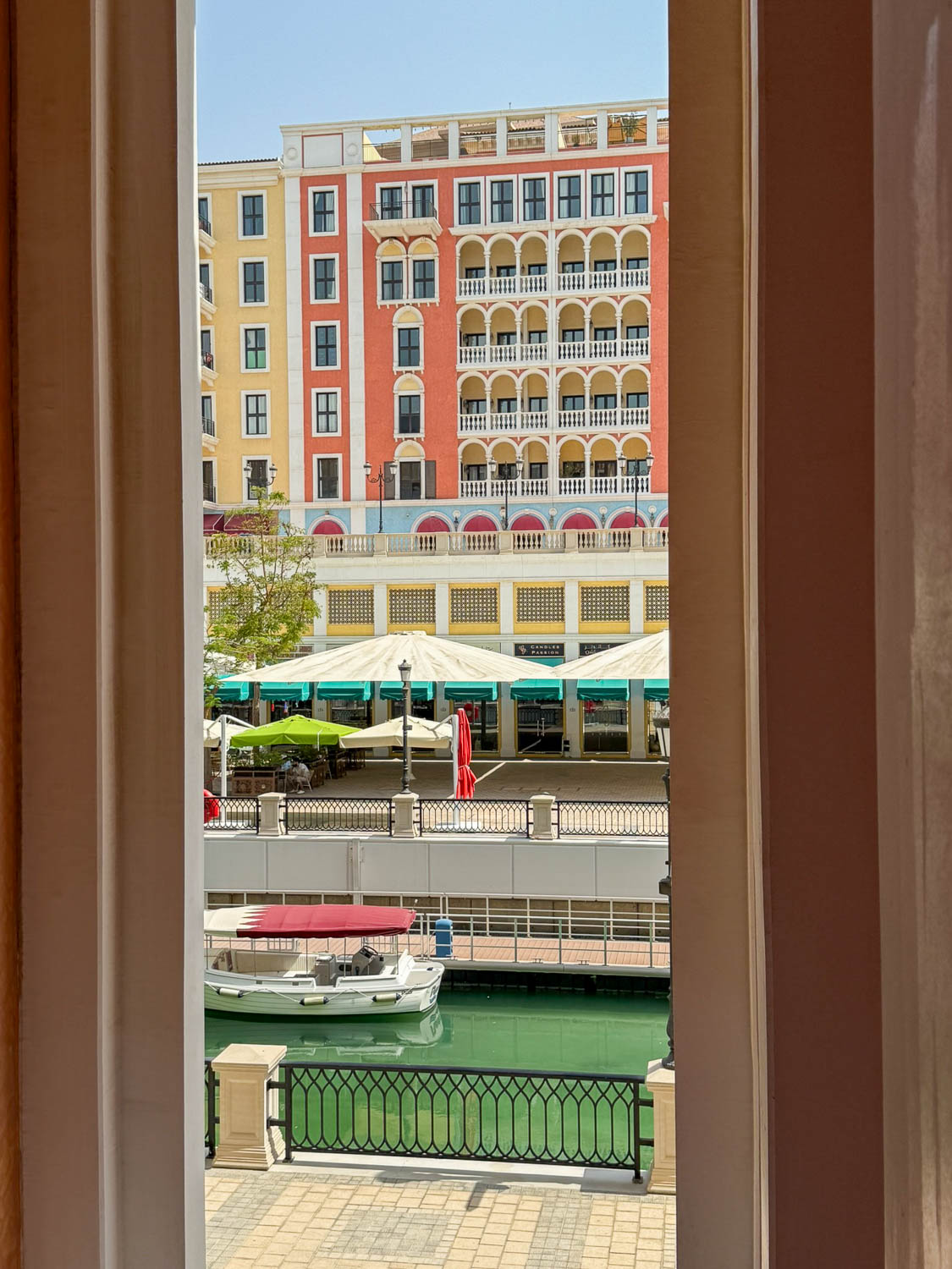 Family-friendly canal cruise through Qanat Quartier at The Pearl-Qatar Doha