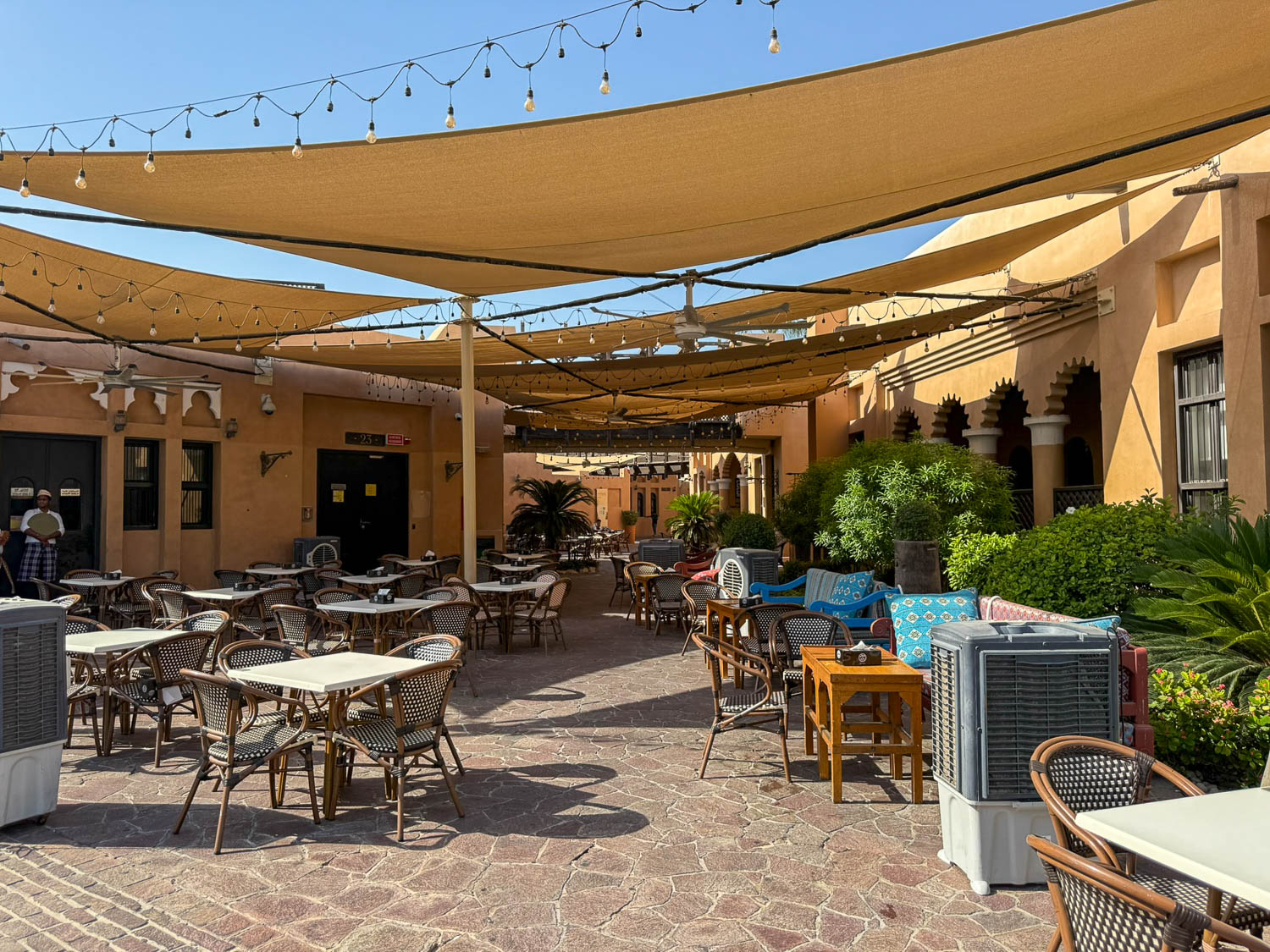 Restaurants and cafes at Katara Cultural Village in Doha Qatar