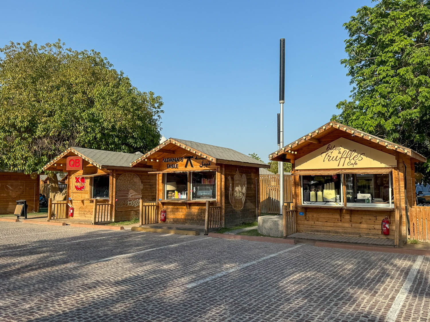 Tasty Street food stalls at Katara Cultural Village in Doha Qatar