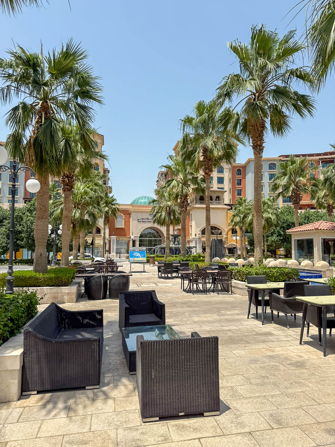 Open plaza in Medina Centrale at The Pearl Qatar
