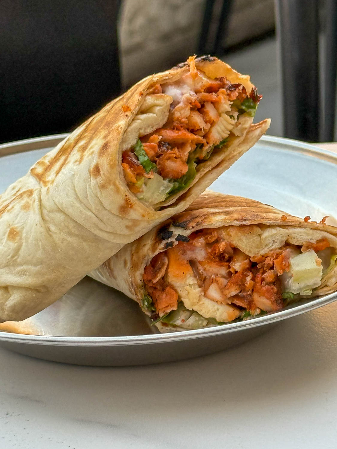 Tikka shawarma chicken served at Tikka and Kabab Ameen in Doha Qatar