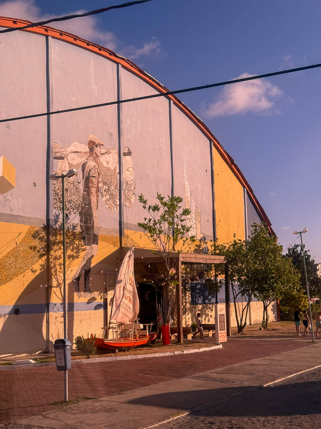 Historic sugar warehouse converted into a cultural center in Jaragua near Maceio Historic Center