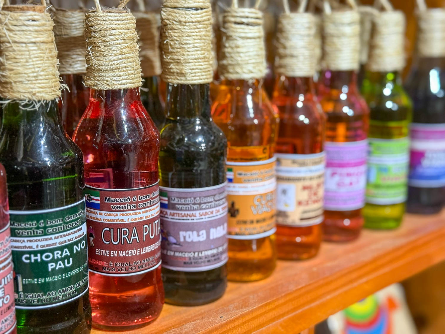 Regional food products and locally made souvenirs from Maceio Brazil